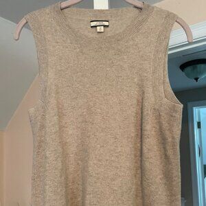 Beige cashmere tank